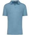 SP220 Spasso Linen Polo Shirt Cool Blue colour image